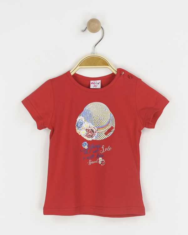 Picture of C1593 HIGH QUALITY GIRLS COTTON SHORT SLEEVE TOP